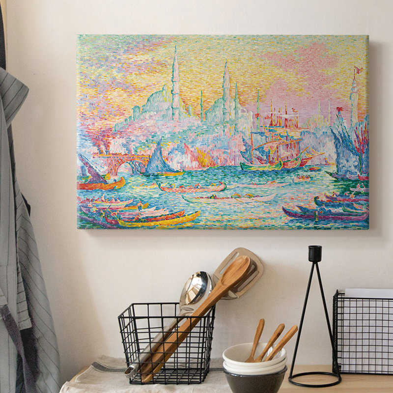 La corne d'or, Constantinople-Paul Signac-Toile tendue avec châssis-1907, 8 x 12