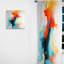 Bohan coloré abstrait expression IV - peinture rideau - velours obscurcissant - 1 panneau-1745013441
