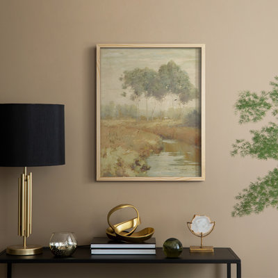 Reproduction encadrée vintage en bois massif Lxxxi