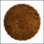 Table d'appoint d'extérieur d'intérieur - Table de bout durable de style souche d'arbre pour patio, jardin, salon