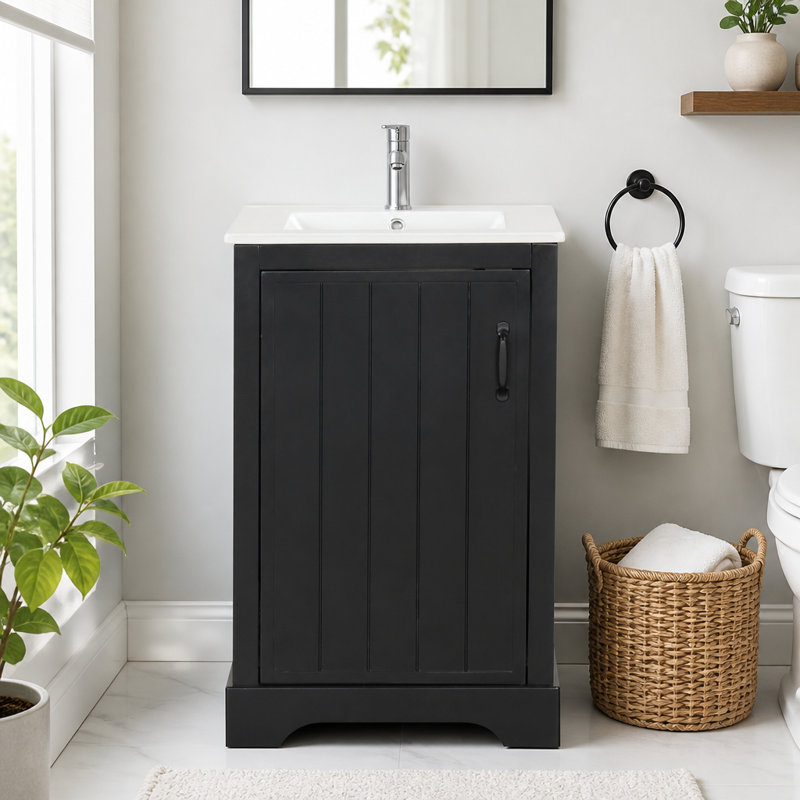 Meuble-lavabo de 20 po avec lavabo et rangement bien pensé