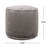 Shimon Cylinder Pouf,  Pewter Gray-438522510