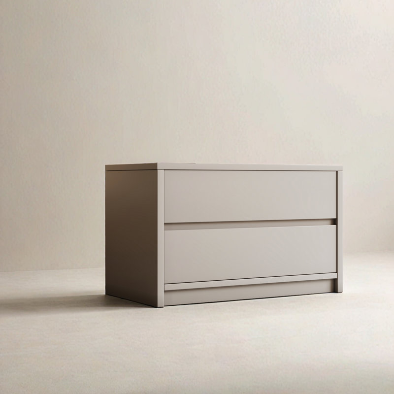 Commode 2 tiroirs empilable 23,6 po, petite armoire pour garde-robe