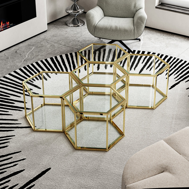 1 + 4 Salon Petite table basse Table de lit Table d'appoint Table d'appoint seulement La table, pas de chaises.