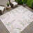 Machine Washable Indoor/Outdoor Chantille ACN2334 Floral Rug-2115905246