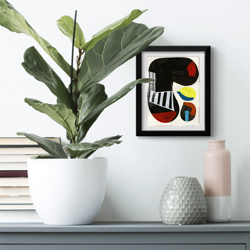 Barcelona I -Framed Print, Black