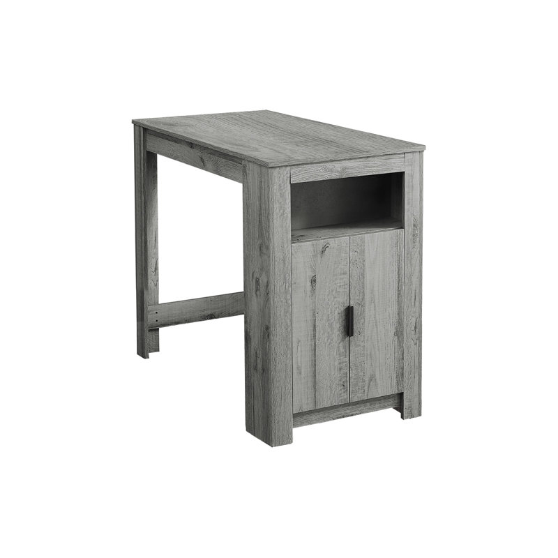 48 Inch Rectangular Counter Height Dining Table, Grey Wood-Look Laminate Finish, Small Space Kitchen Table