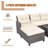 Arjola 4 - Person Patio Conversation Set with Cushions