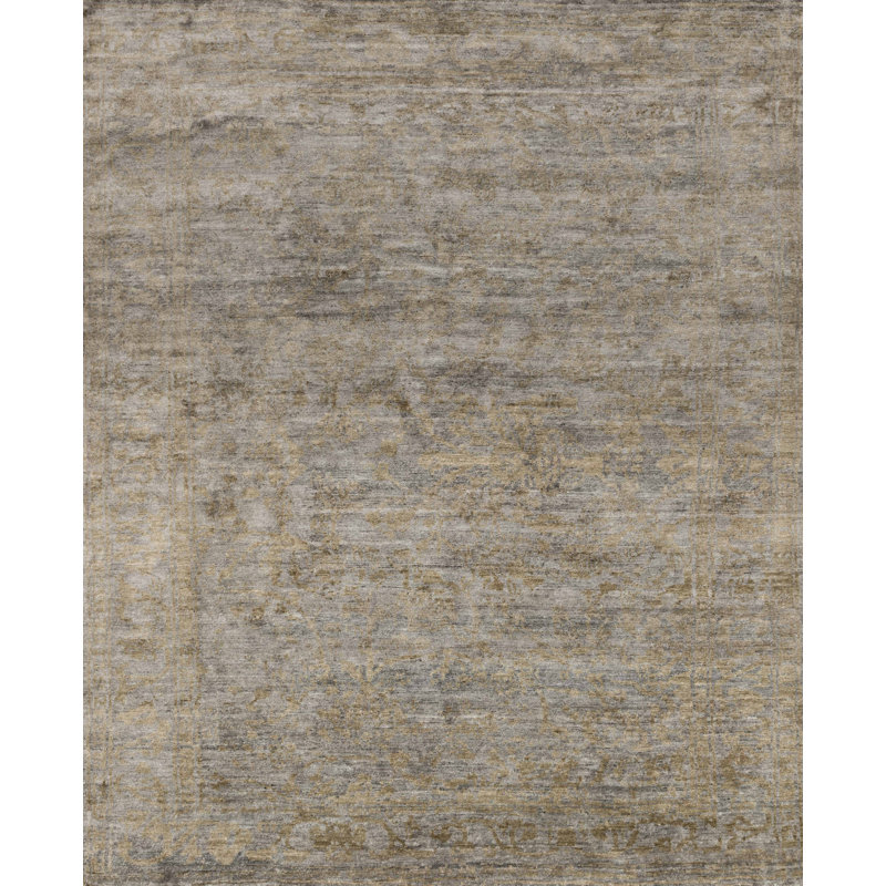 Hand Knotted Oriental Indoor Rug, Rectangle 7'9" x 9'9"