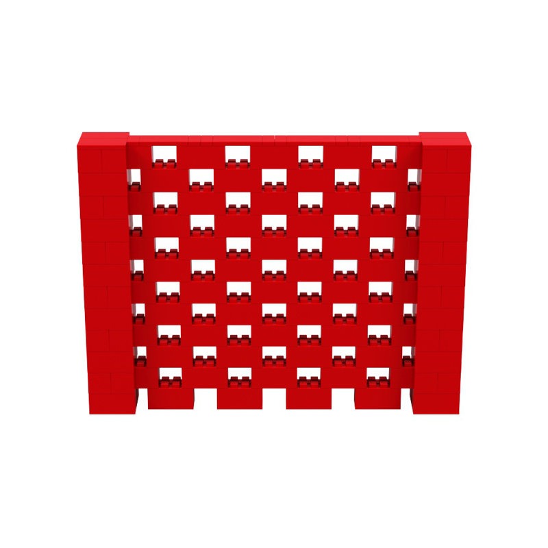Ensemble mural Everblock, Rouge, H 72 po x l 96 po x P 12 po