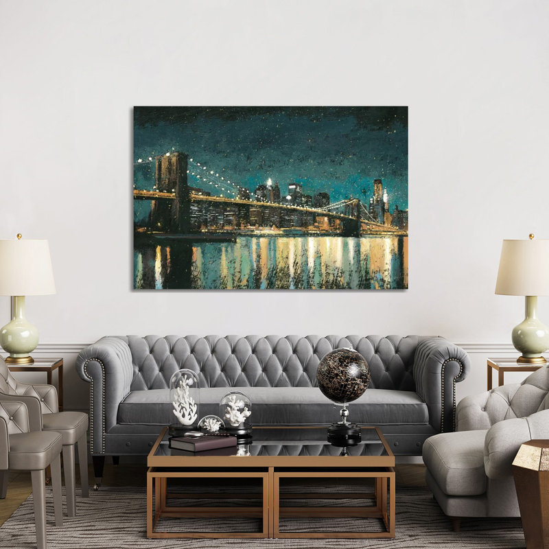 Bright City Lights II by James Wiens - Print on Canvas, Wrapped Canvas, 152.5 cm H x 101.5 cm W