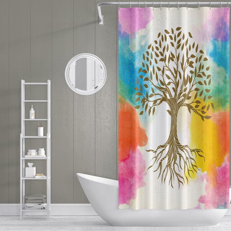Rideau de douche Floral, H 93 po x l 70 po