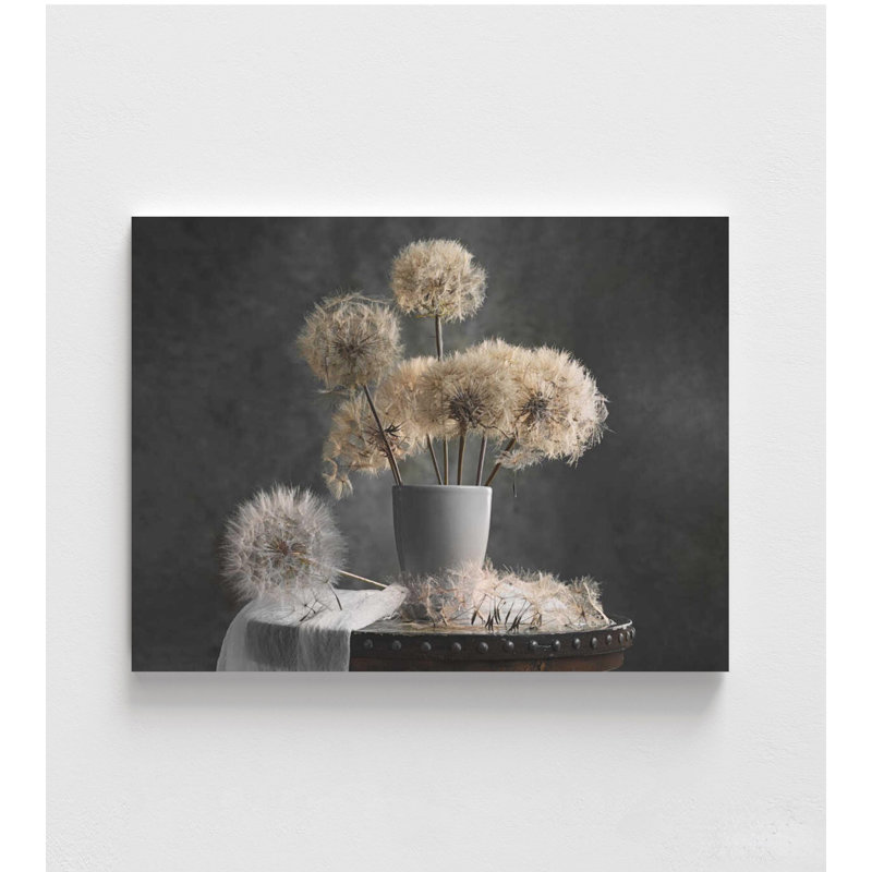 Impression de pissenlit: art floral élégant, Impression encadrée sans passe-partout, H 4 po x l 6 po, Ne s’applique pas