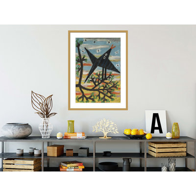 Oiseau sur un arbre par Pablo Picasso, impression giclée encadrée