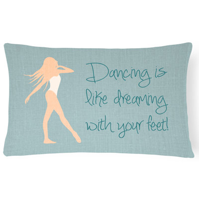  Dancing is Like Dreaming Lumbar Pillow