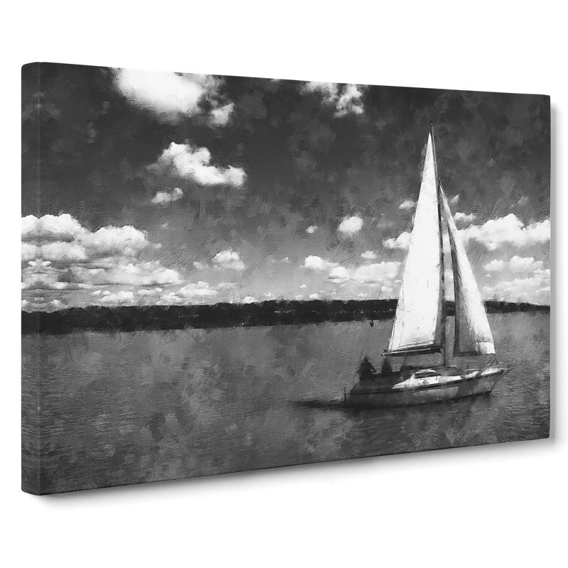 Sailing Boat Vol.3 - Wrapped Canvas Painting, 40cm H x 60cm W x 3cm D