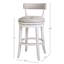 Tabouret de comptoir pivotant rembourré avec structure en bois massif Carollynn-1292504552
