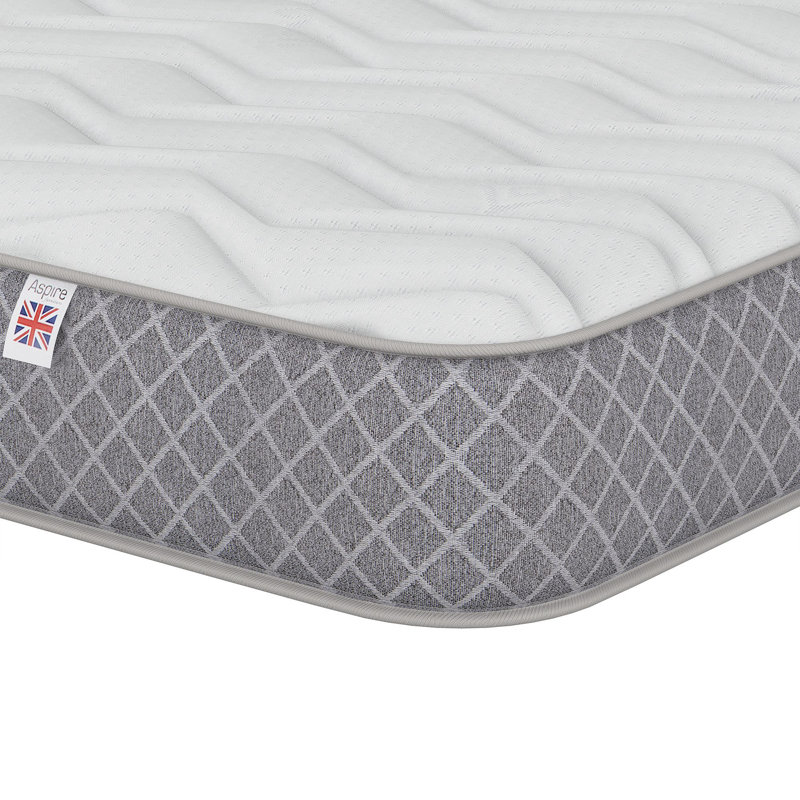 Kids Anti Allergy Sprung Mattress with OEKO-TEX fabric, Small Double (4')