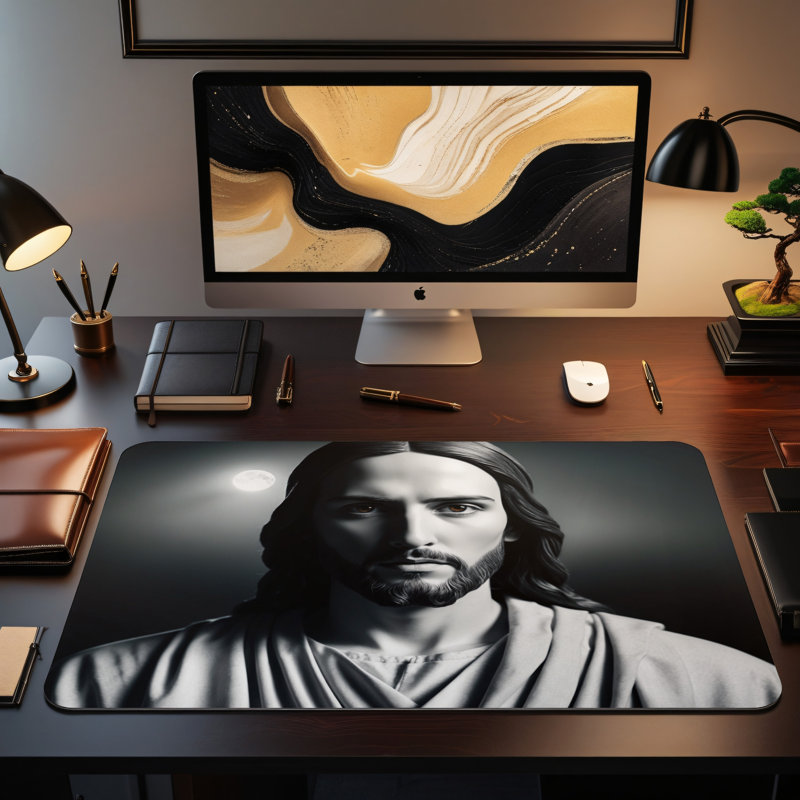 Polyester Desk Pad, 14.4x12.1