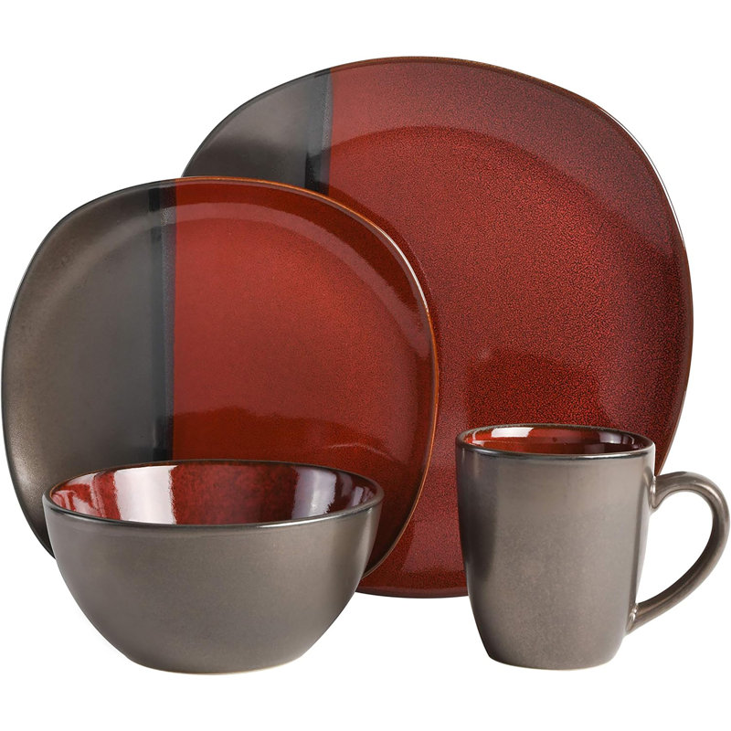 Gibson Elite Stoneware Dinnerware Set - Service for 4