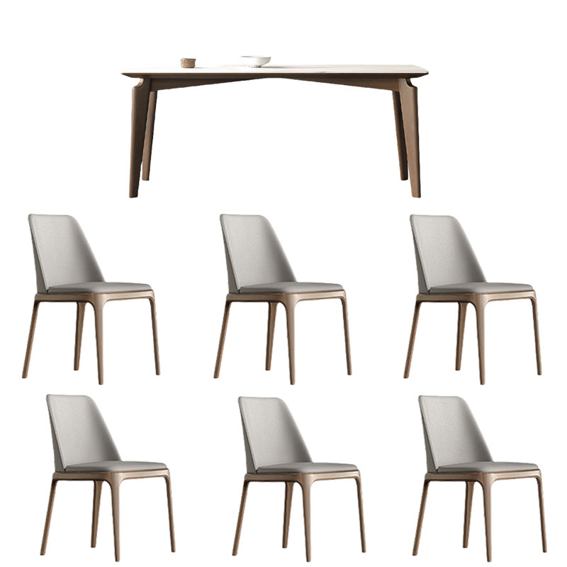 Ensembles de table de salle à manger modernes et simples, H 29,52 po x L 62,99 po x l 33,46 po