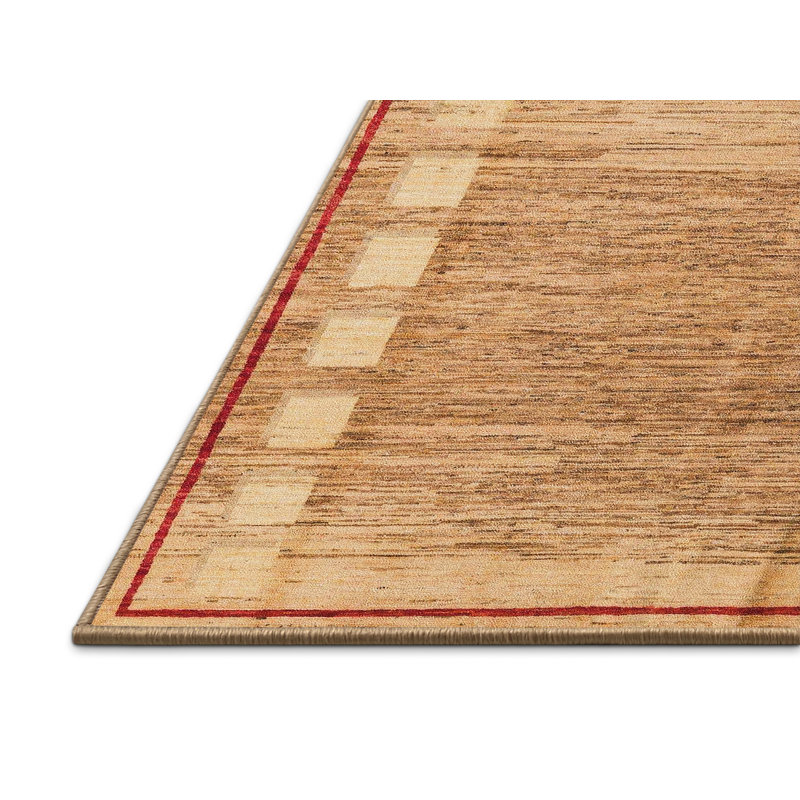 Tapis décoratif multicolore à motif abstrait, Rectangle 7 pi x 9 pi