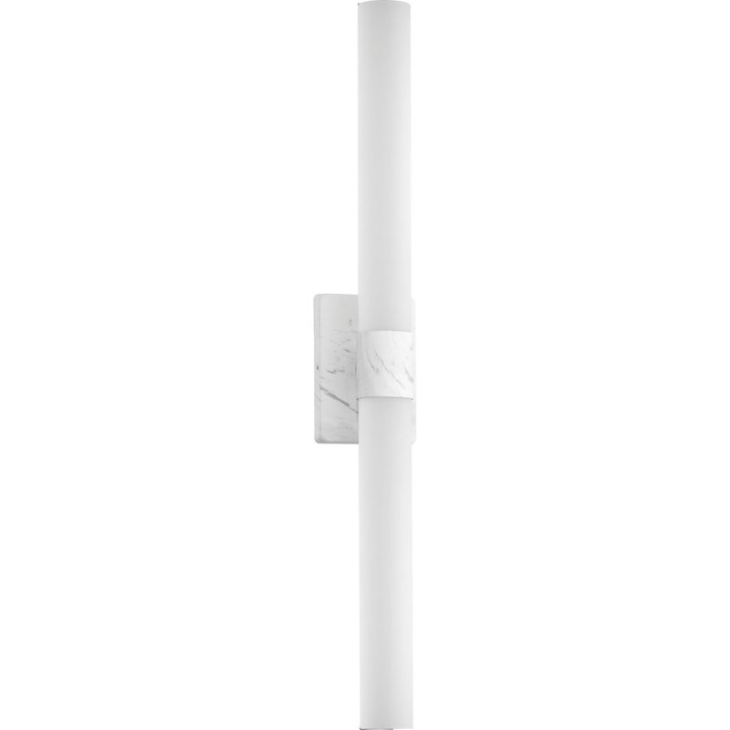 Barre d'éclairage de salle de bain 1 lumière DEL Afsaar, Faux marbre blanc