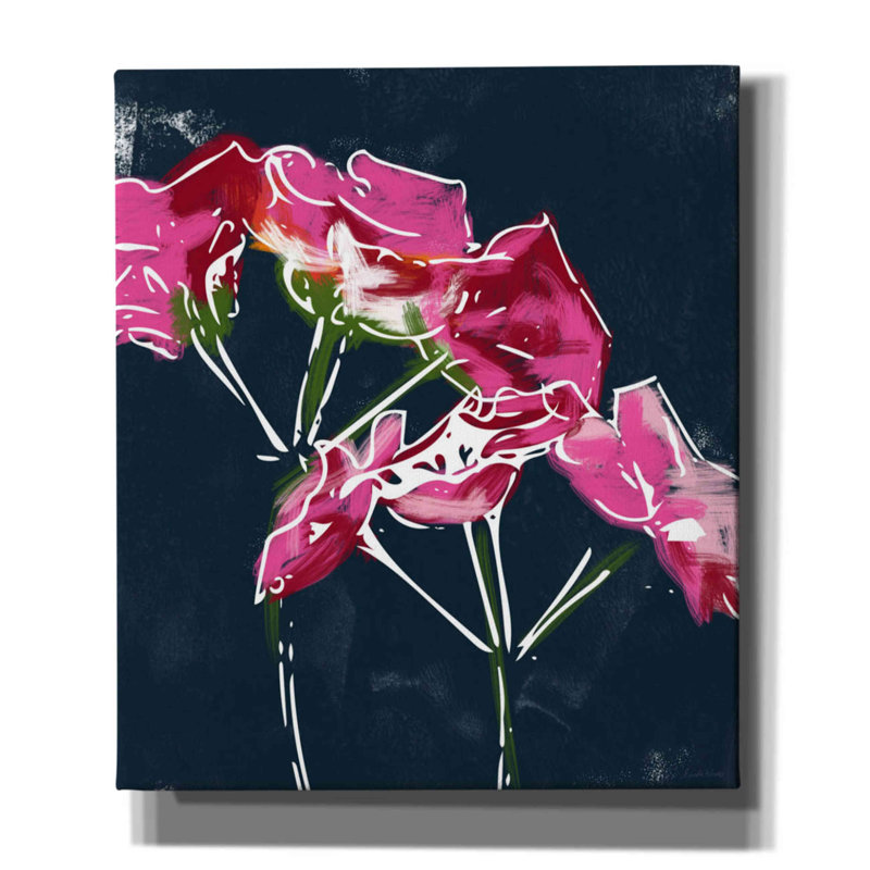 Geraniums by - Wrapped Canvas Graphic Art, 30" H x 26" W x 1.5" D