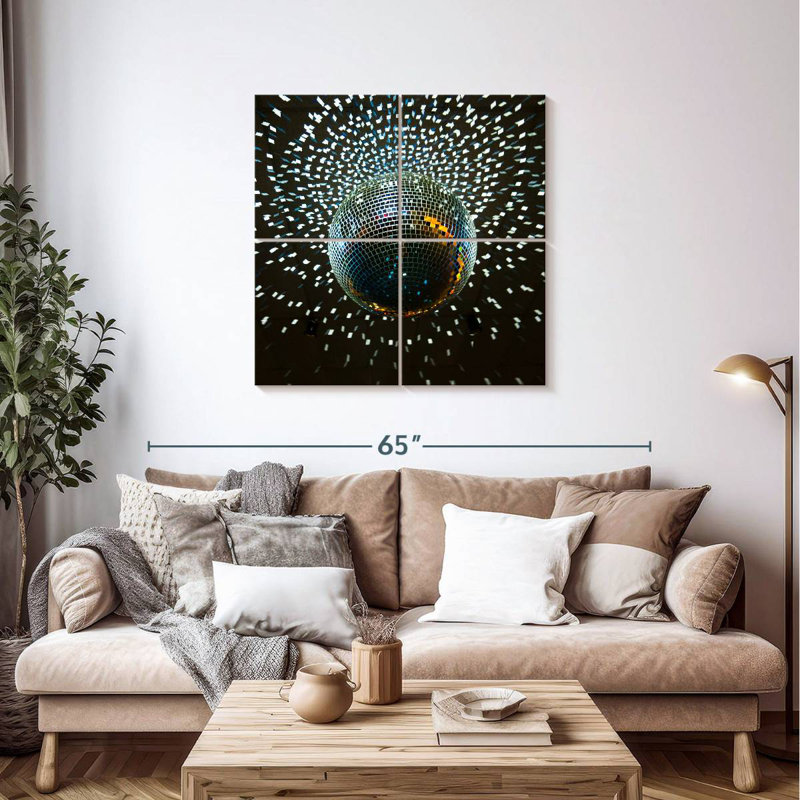 Disco Ball Lights, 38" H x 38" W