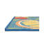 Tapis intérieur / extérieur bleu / jaune en polypropylène tissé à la machine Mikaela-88520875