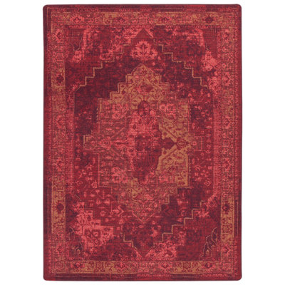 Tapis oriental rouge Goutier Saxon Sultan