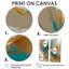 Marbre doré et turquoise Fuild Ink I - décoration murale moderne-114712430-114712433-114712434