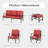 Asfand 9 - Person Patio Conversation Set with 2 Rocking Lounge Chairs  & Sofa-101368430