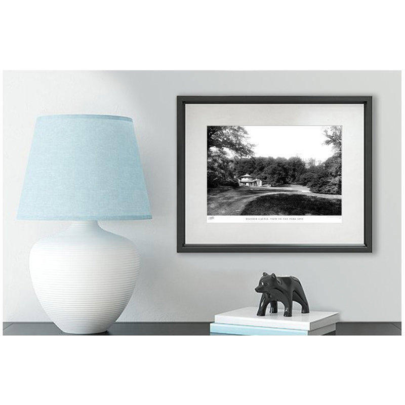 Belvoir Castle, View In The Park 1890 - Single Picture Frame Print, 43.5cm H x 53.4cm W x 2.3cm D