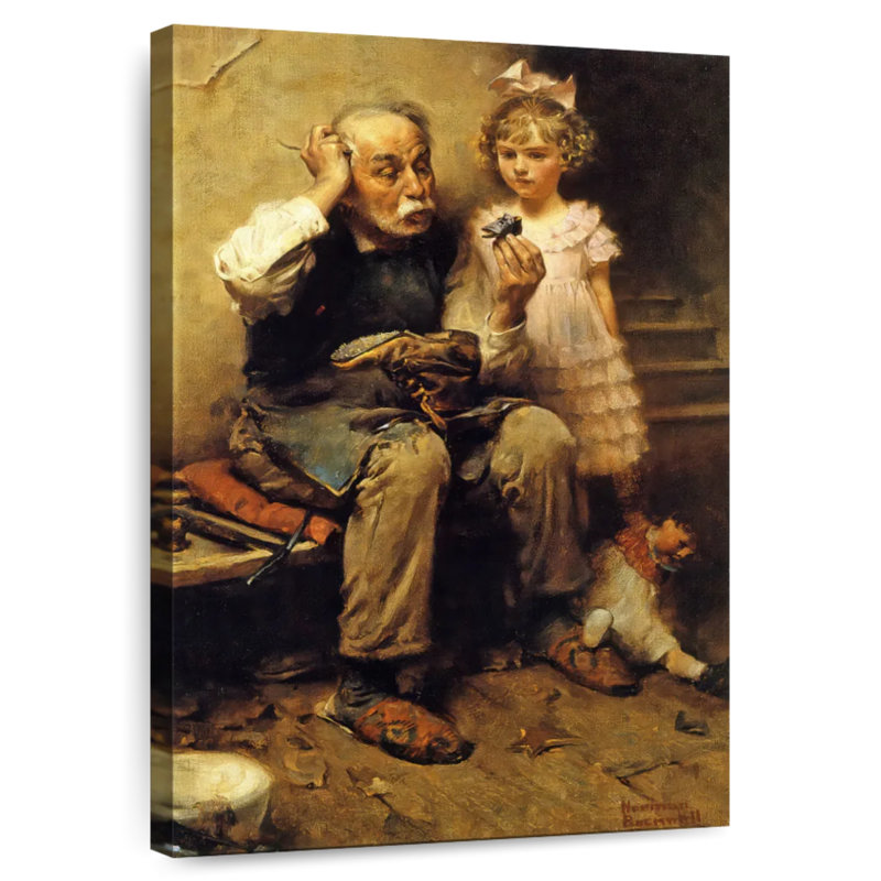 Leisha Cobble Studying Doll's Shoe, 24" H x 16" W