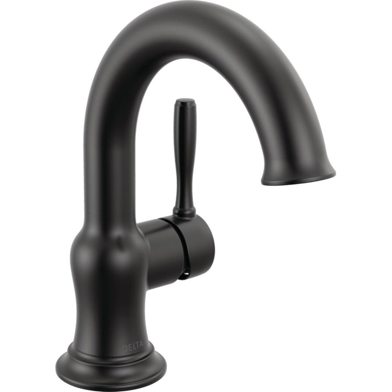 Single Handle Bathroom Faucet, Matte Black