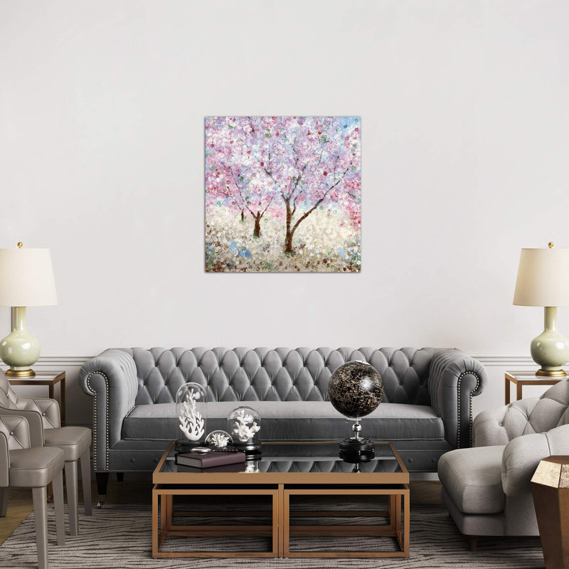 Cherry Blossom Festival II by Katrina Craven - Wrapped Canvas Painting, 66.04 cm H x 66.04 cm W x 1.91 cm D