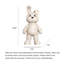 Articles de décoration créatifs en résine de lapin en cuir