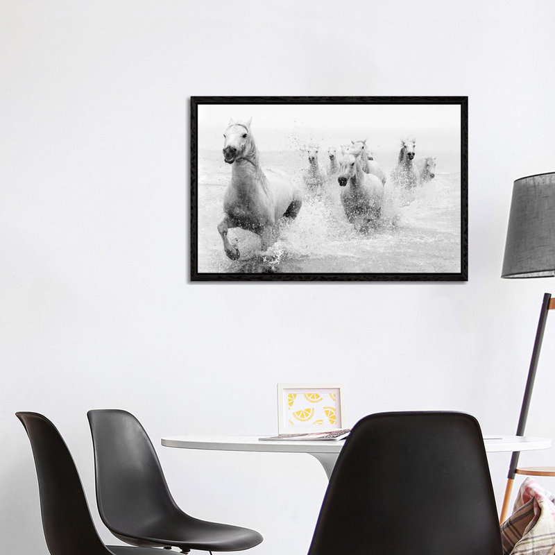 We Are Coming by Marketa Zvelebil - Print on Canvas, Black Floater Framed, 66.04cm H x 101.6cm W x 3.81cm D