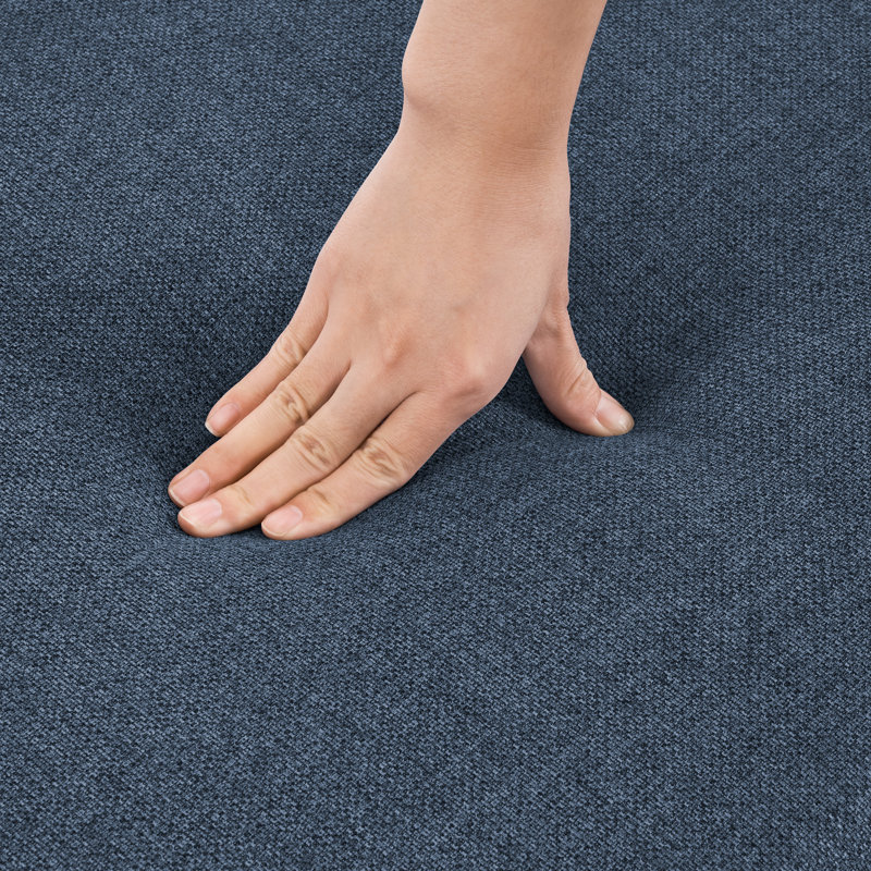 Fauteuil d'appoint pivotant avec coussin amovible Muro Modern, Bleu très foncé