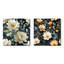 Dejardins - Ensemble de 2 carrés à motif floral en métal-102678399