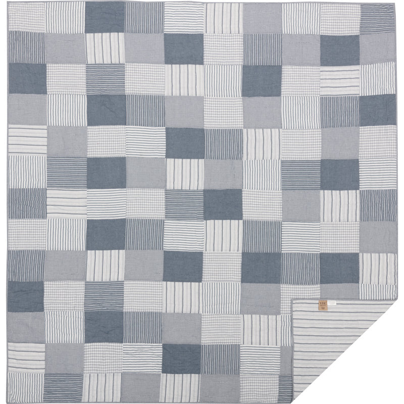 Courtepointe Sawyer Mill, Courtepointe simple, bleu