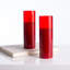 Ensemble de 6 bougies à DEL en verre rouge sans flamme avec télécommande