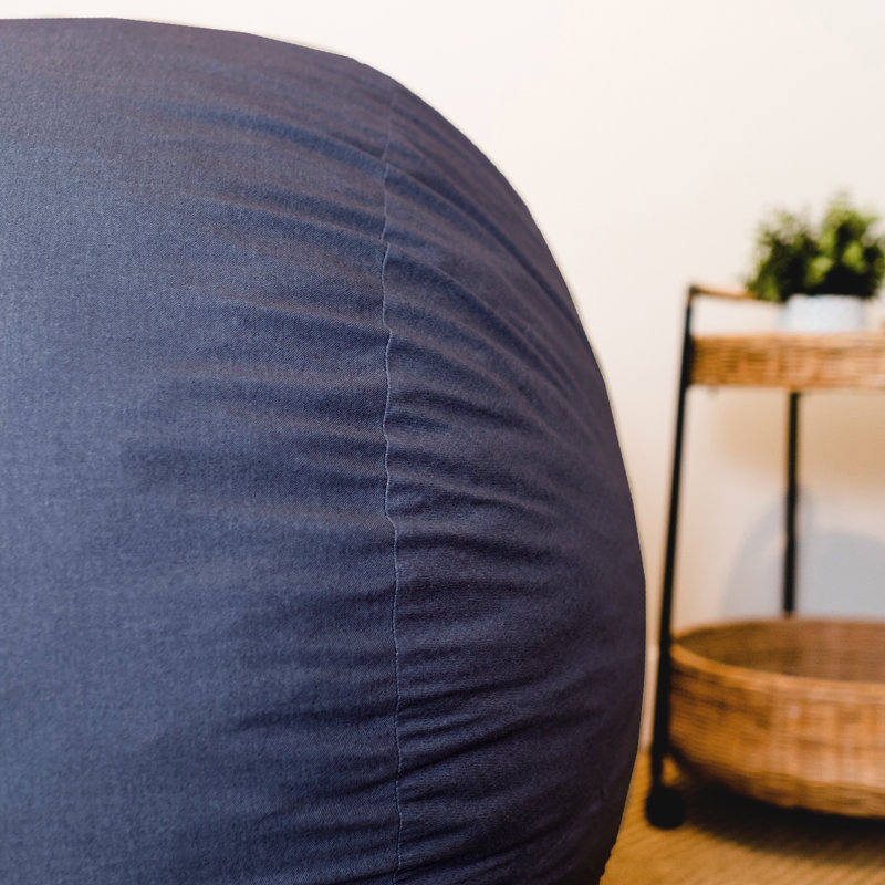 Fauteuil à billes en mousse et mousse Big Joe, Polyester bleu de cobalt, H 28 po x l 36,5 po x P 37,5 po