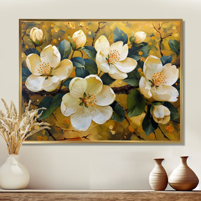Fleur de pommier jaune en fleurs II - Art mural en fleurs
