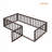 Wood Daybed Frame with Fence-591128210-591128213
