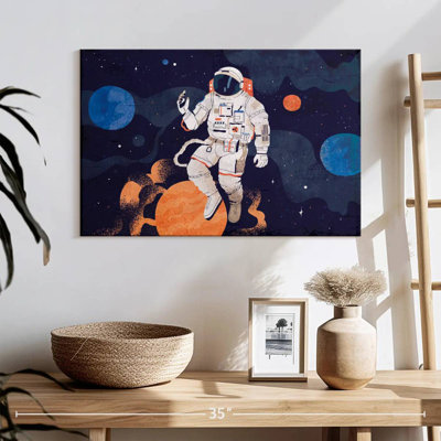 Oberle astronaute avec planètes