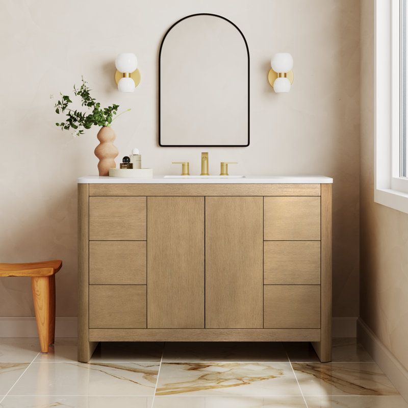Raye 48'' Single Bathroom Vanity with Quartz Top