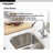 Houzer Club 13 inch Stainless Steel Undermount Bar Sink with Strainer and Grid - CS-1307-C