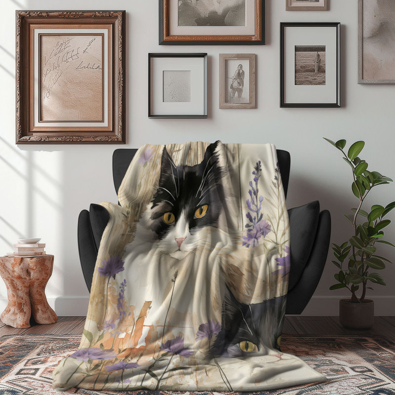 Jeté Petal - 1 pièce Premium Sherpa, L 60 po x L 80 po